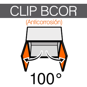 Bisagras CLIP 100° BCOR.